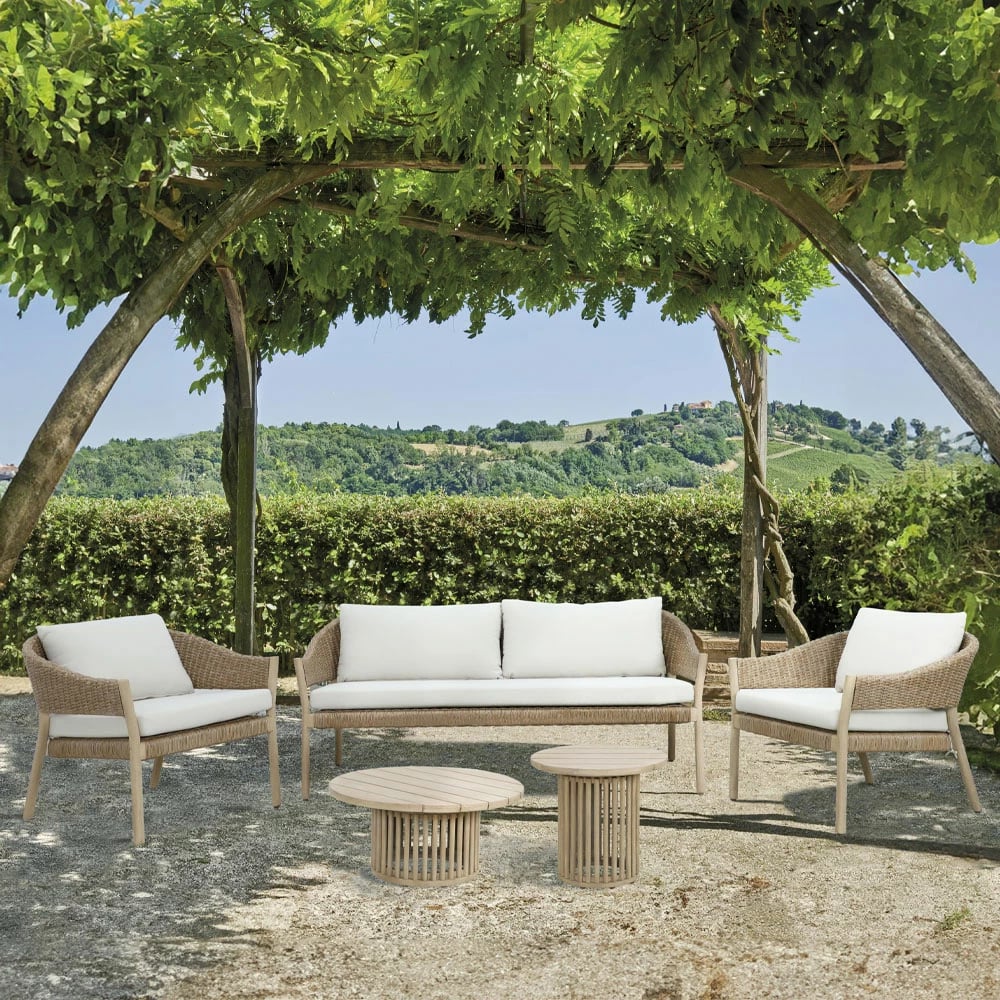 Tavolinë anësore Sumatra, ngjyrë natyrale, 55x55x51 cm