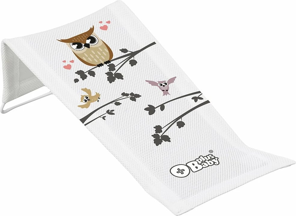 shtrirëse banje tekstili për bebe, Tega, Wise Owl, 42x20 cm, e bardhë