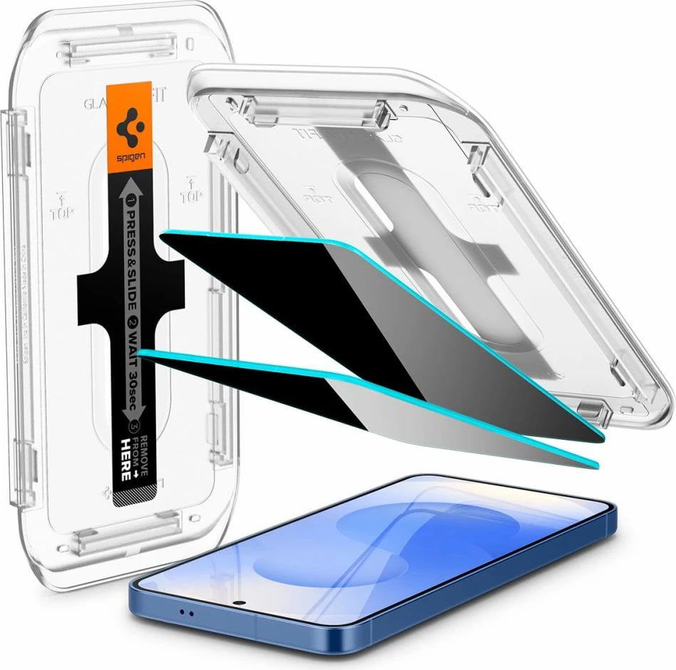 Xham mbrojtës Spigen Glas.TR Ez Fit Privacy HD për Samsung Galaxy S24/S25, 2 copë