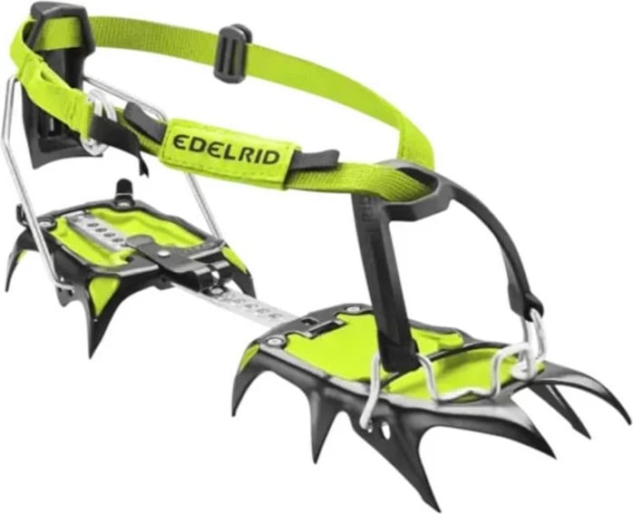 Crampons EDELRID Crayfish Shark II-Night-Oasis, Jeshile
