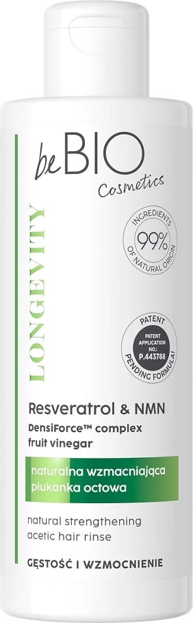 Shpëlarës për flokë BeBio Ewa Chodakowska Longevity Natural Strengthening Vinegar Rinse Density and Strength për femra, 200ml