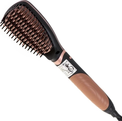 Set stilues flokësh 5-në-1, Adler Camry, CR 2024, 1200W, kordon rrotullues, ngjyrë e zezë/rozë metalike, set