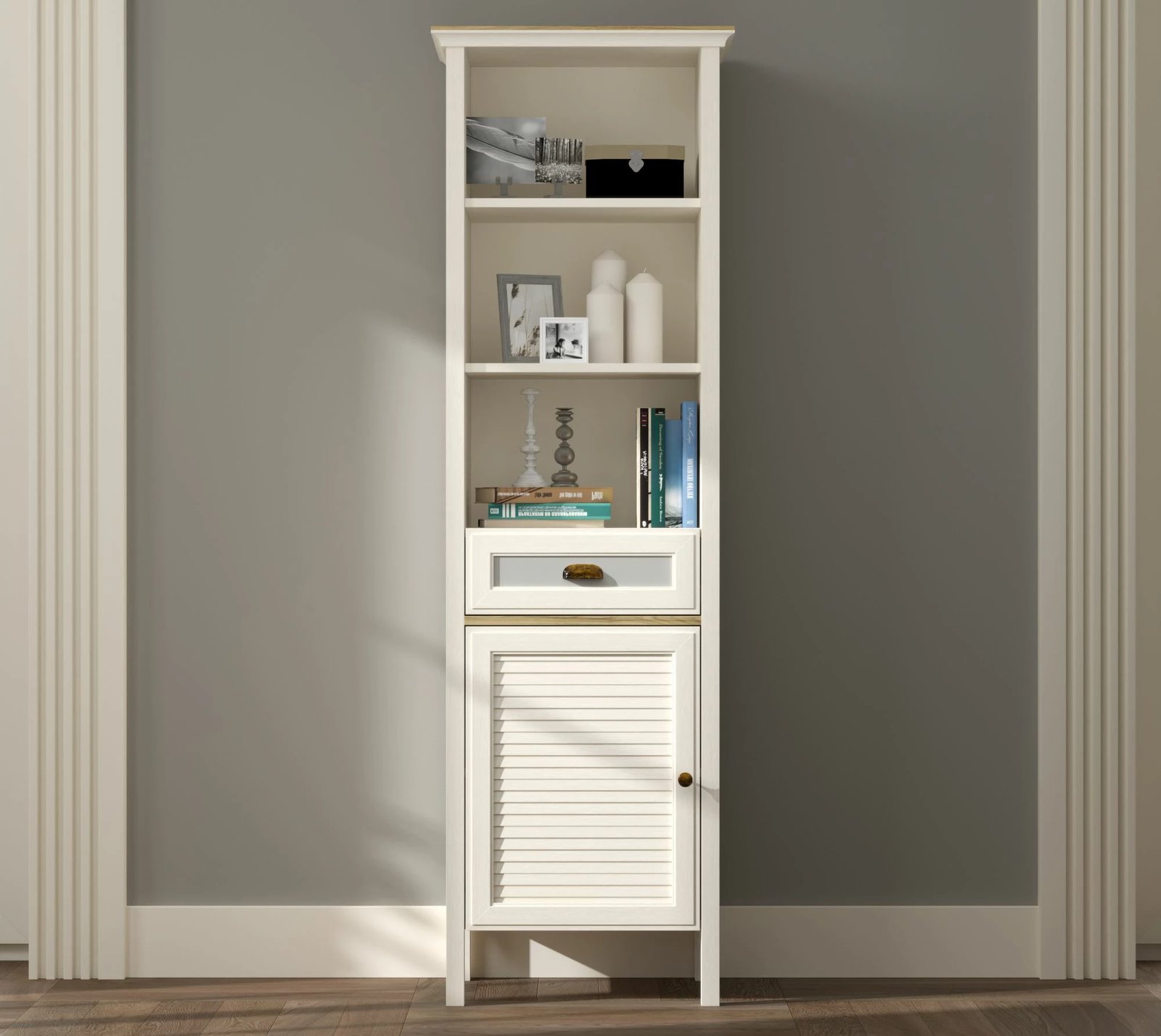 Dollap multifunksional Skye Decor, FRN-21021, krem, lis, gri