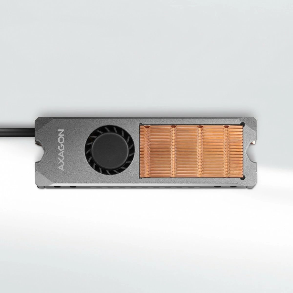 Ftohës aktiv për SSD M.2 AXAGON CLR-M2FAN me ventilator, bakër, 76x24x12mm
