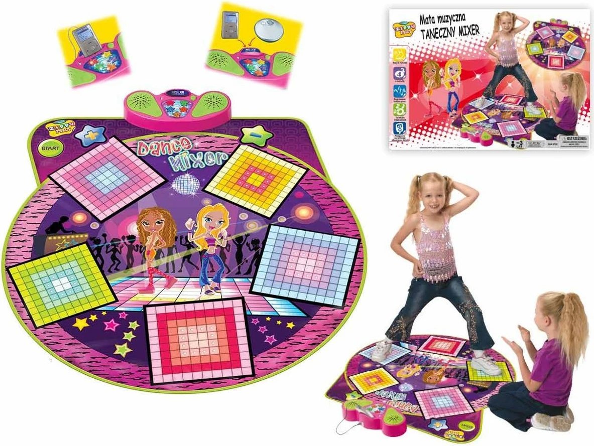 Tapet vallëzimi muzikor, Madej, 061484, 4 sfonda muzikore, ritëm i rregullueshëm, 5 efekte zanore, lidhje MP3, 97 x 102 cm, shumëngjyrësh