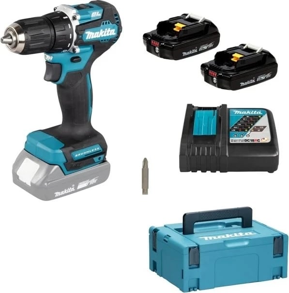 Makinë rryme Makita DDF487RAJ, 1700 RPM, e zezë, e gjelbër