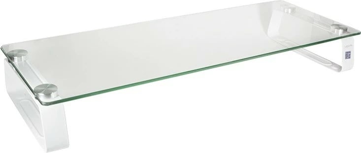 Mbajtës monitori LogiLink BP0027, xham, 560x210 mm, deri 20 kg, transparent/bardhë