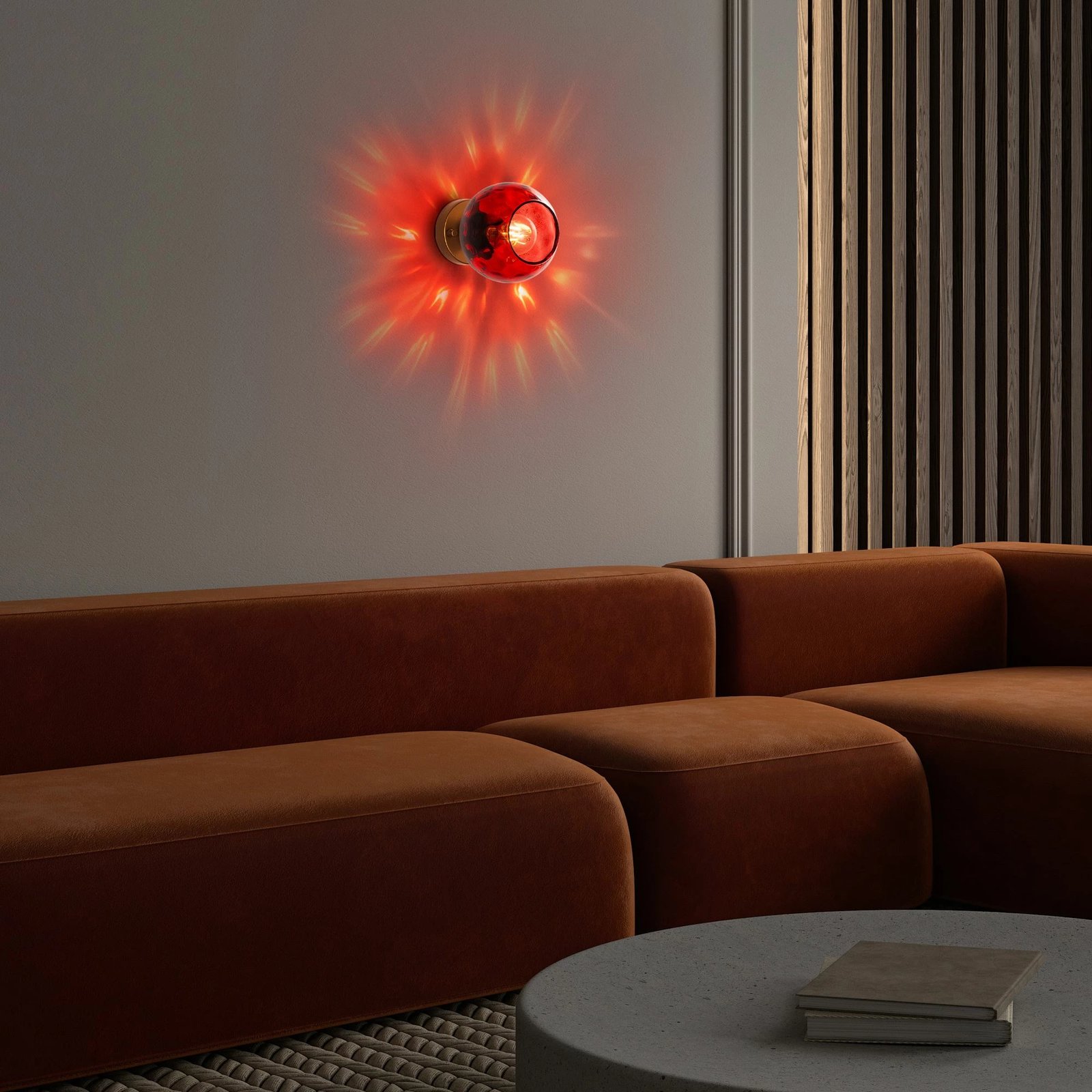 Llambë muri Opviq, Benek - 15 - 14401, e kuqe dhe e artë