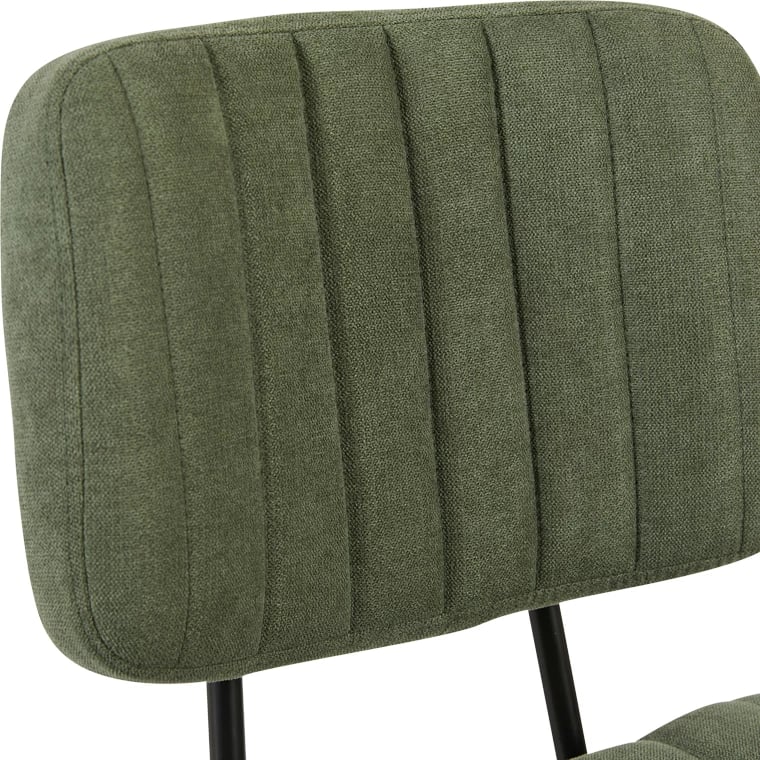 Karrige zyre Warra, material stof, ngjyrë ulliri, 50x52x76-86cm