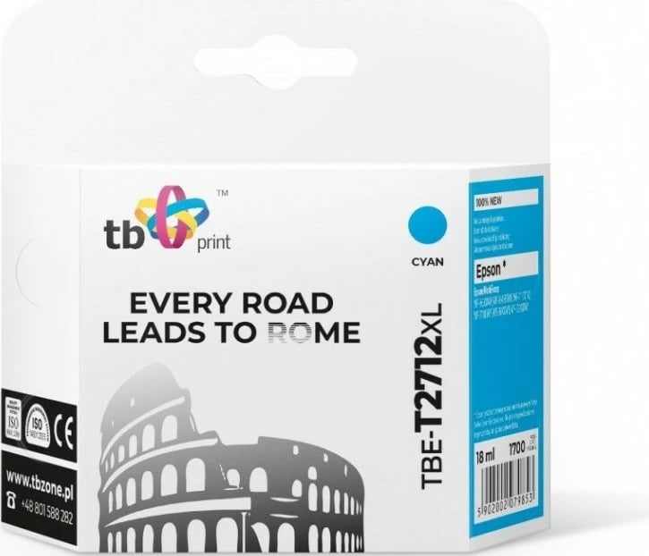 Toner TB Print TBE-T2712XL për Epson WorkForce, Cyan