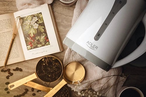 Çajnik elektrik, Adler AD 1244, 2.5 L, 2200 W, plastikë, i bardhë