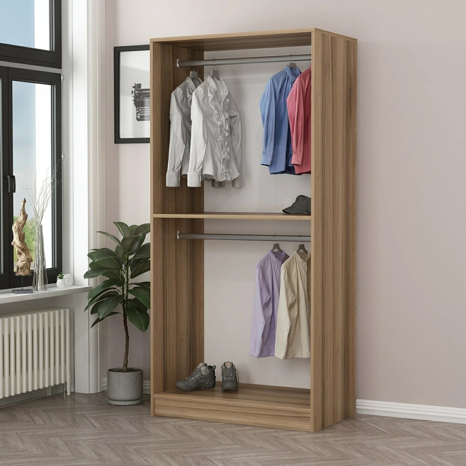 Dollap Skye Decor, ngjyrë lisi, 210cm