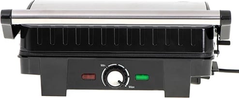 Grill elektrik, Adler, AD 3051, 180° tavoline, 29x24 cm, 2800W, pllaka jo-ngjitëse, i zi