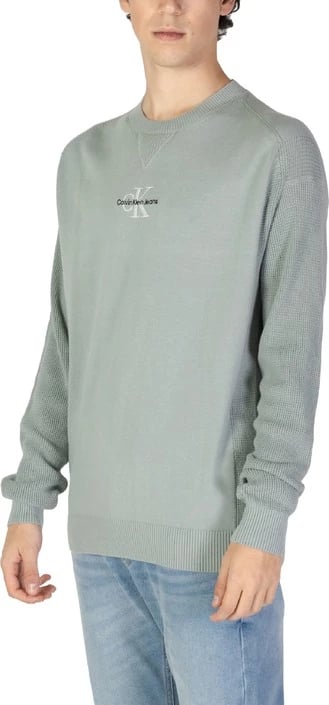 Felpa Calvin Klein Jeans për meshkuj, e gjelbër Felpa Calvin Klein Jeans për meshkuj, e gjelbër