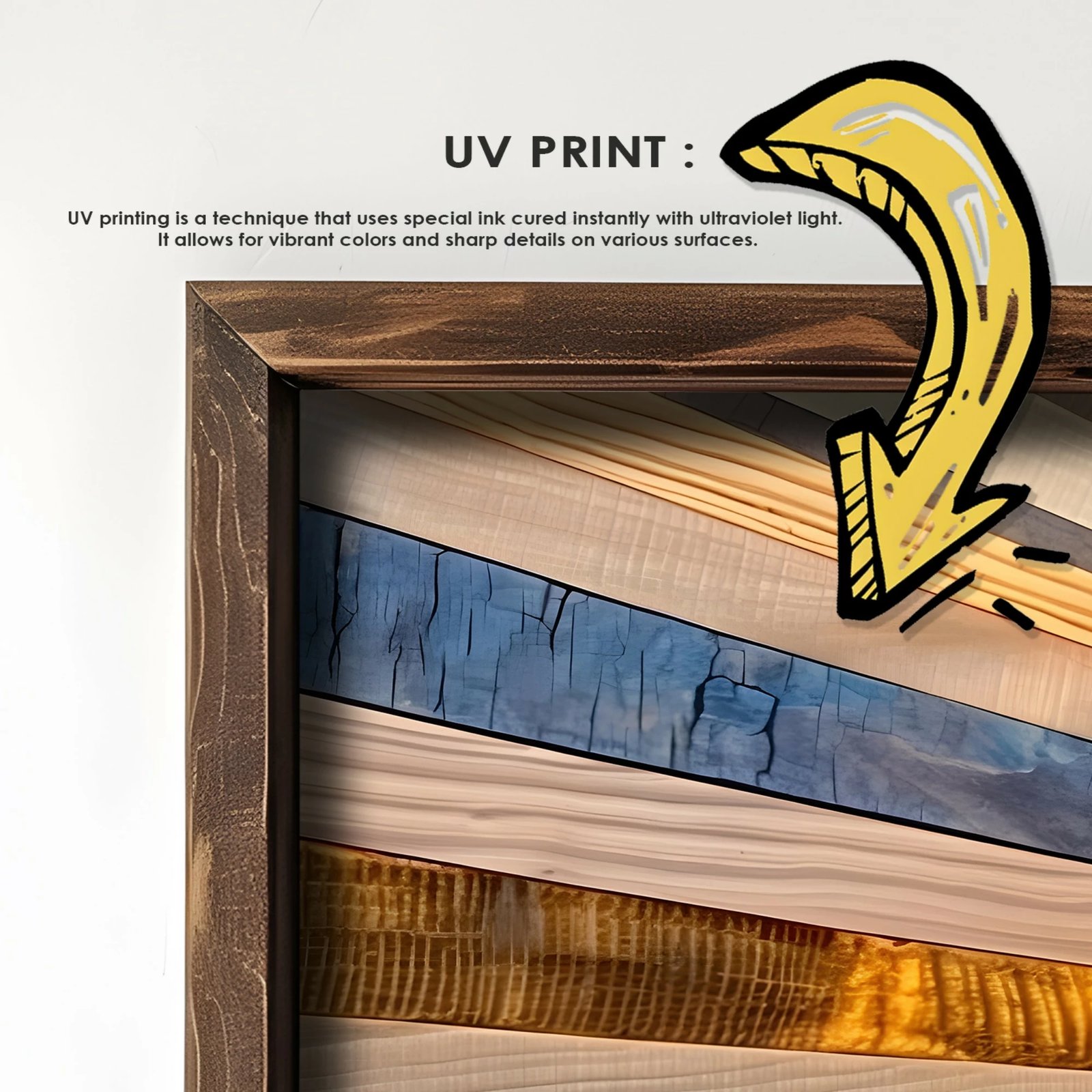 Pikturë dekorative me kornizë MDF, Wallity, GE021-S