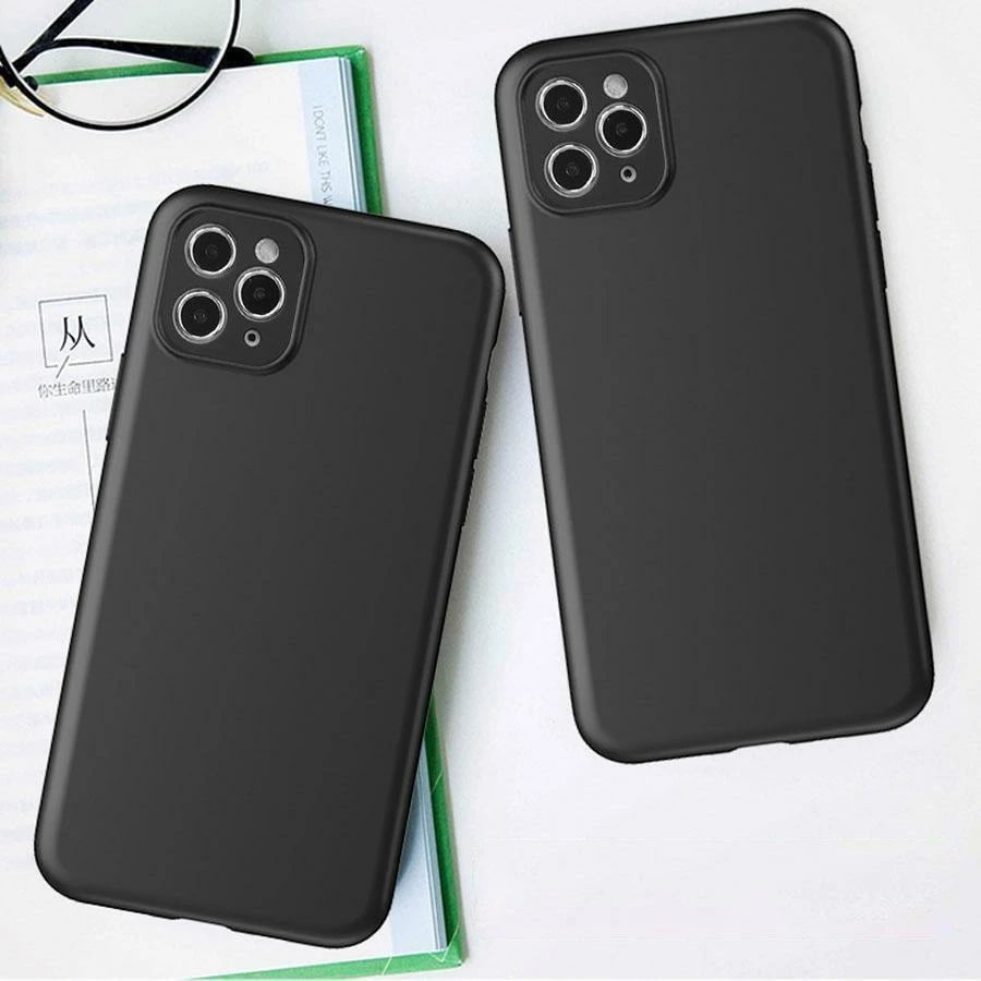 Mbështjellës Hurtel Soft Case për Oppo A78 5G, silikon i hollë, i zi