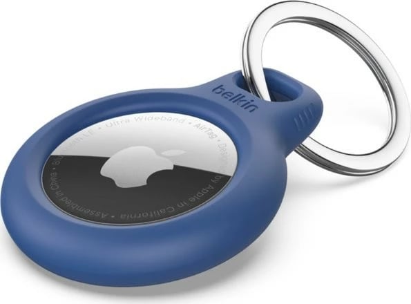 Mbështjellës Belkin për AirTag me unazë çelësash, Blue