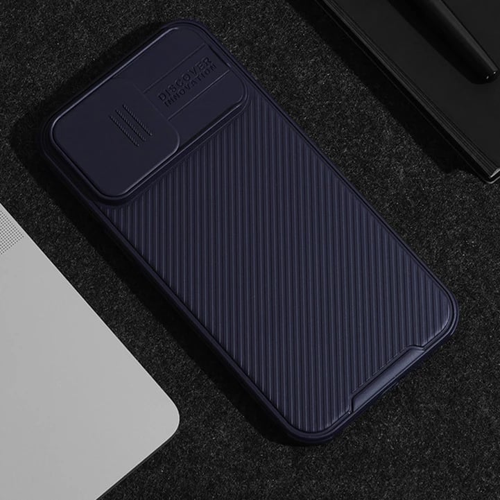Mbështjellës Nillkin CamShield Pro Magnetic për iPhone 15 Pro Max, me kapak kamere, i gjelbër