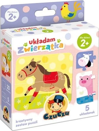 Set puzzle CzuCzu I Arrange Animals, 20 pjesë, për fëmijë 2+