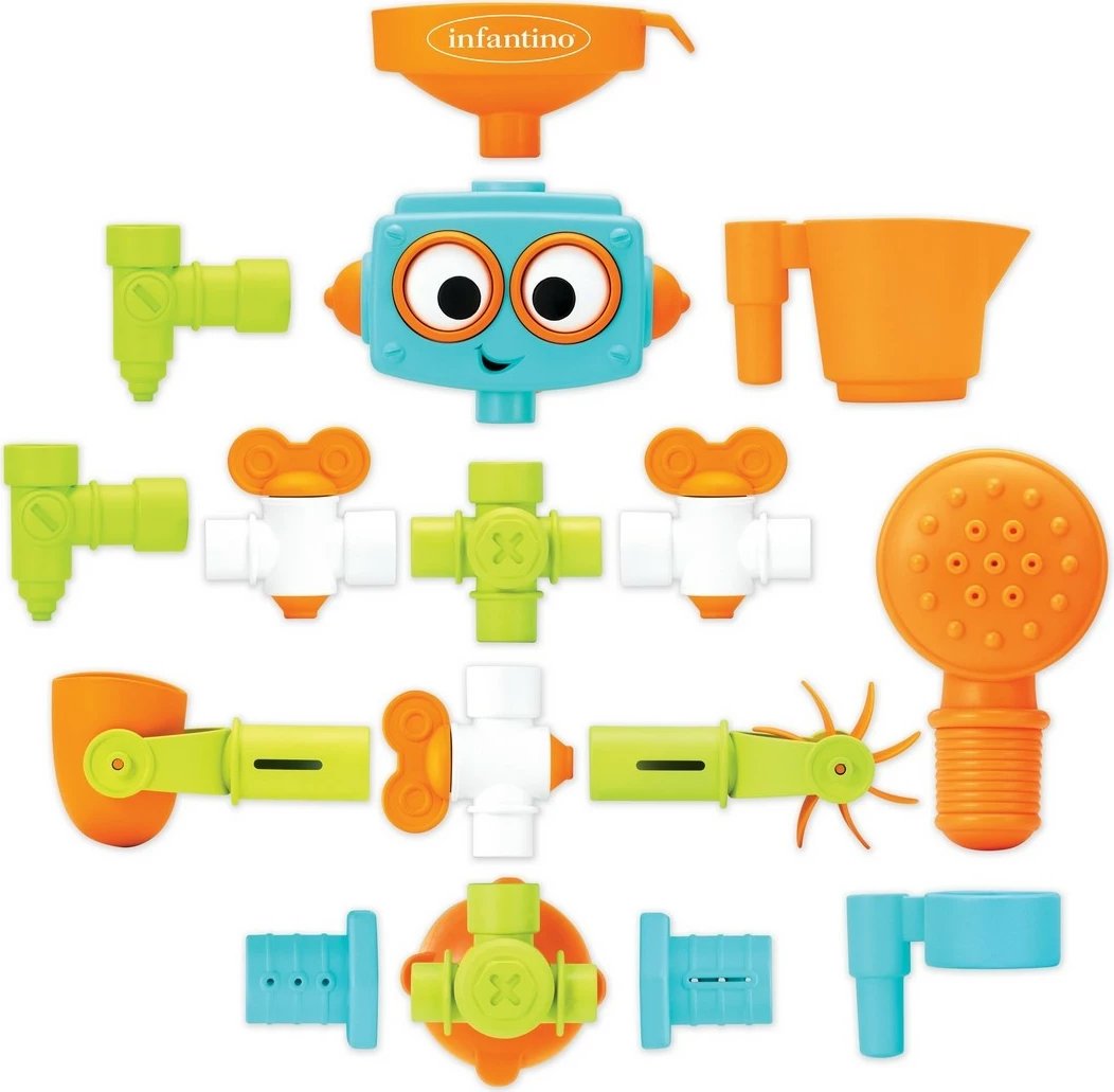 Lodër për banjë B-kids Bath Robot me dush, multikolor Lodër për banjë B-kids Bath Robot me dush, multikolor