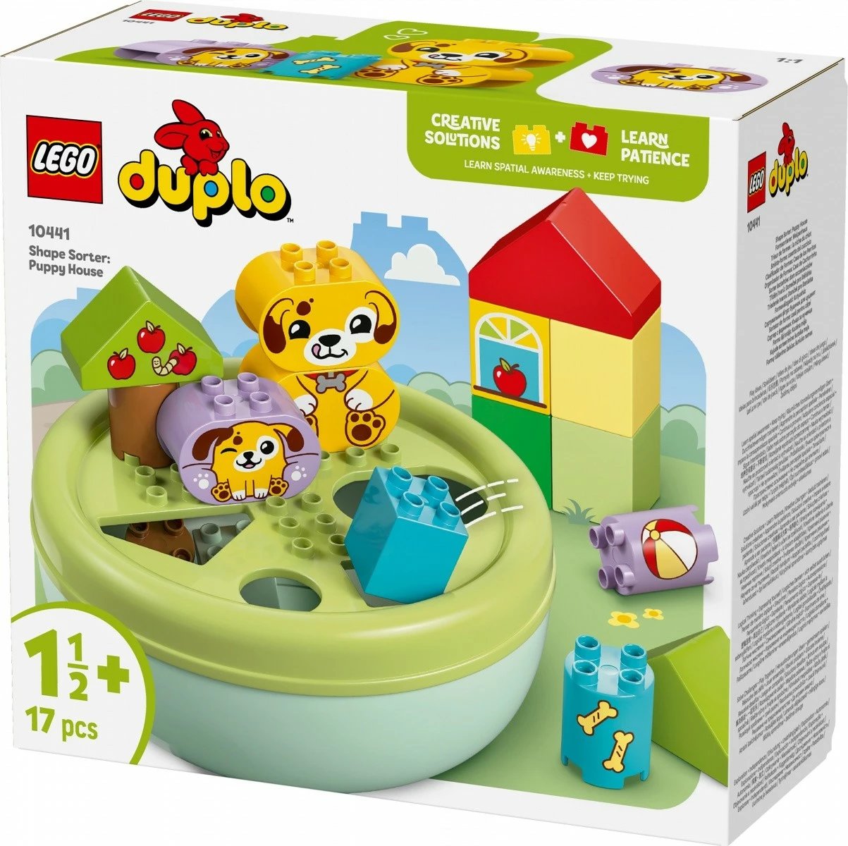 Set lodrash LEGO DUPLO 10441 Shape Sorter: Puppy House, 17 pjesë, shumëngjyrëshe