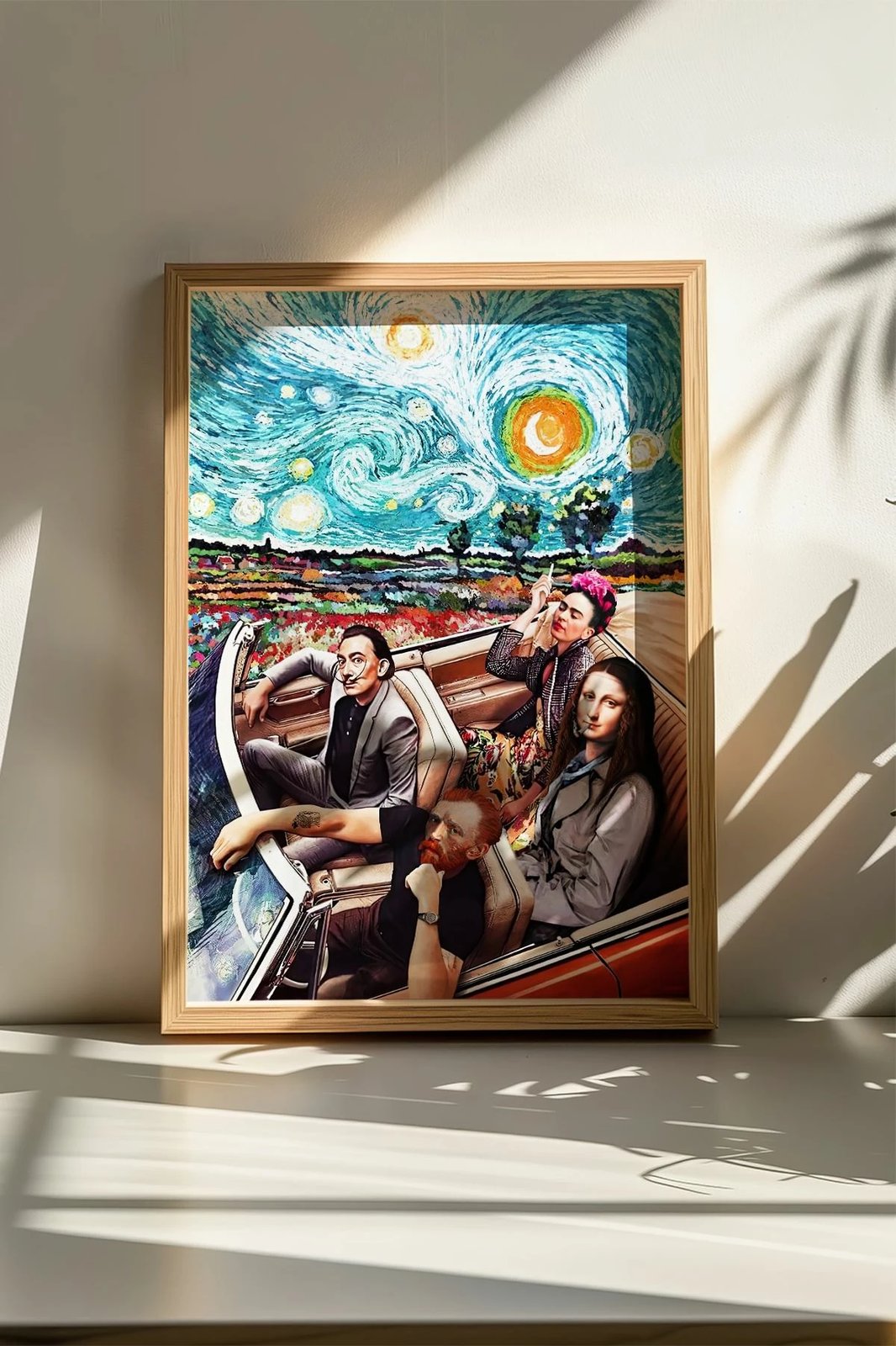 Pikturë dekorative me kornizë, Wallity, Artsmdftek38-3348, shumëngjyrëshe, 33x48cm