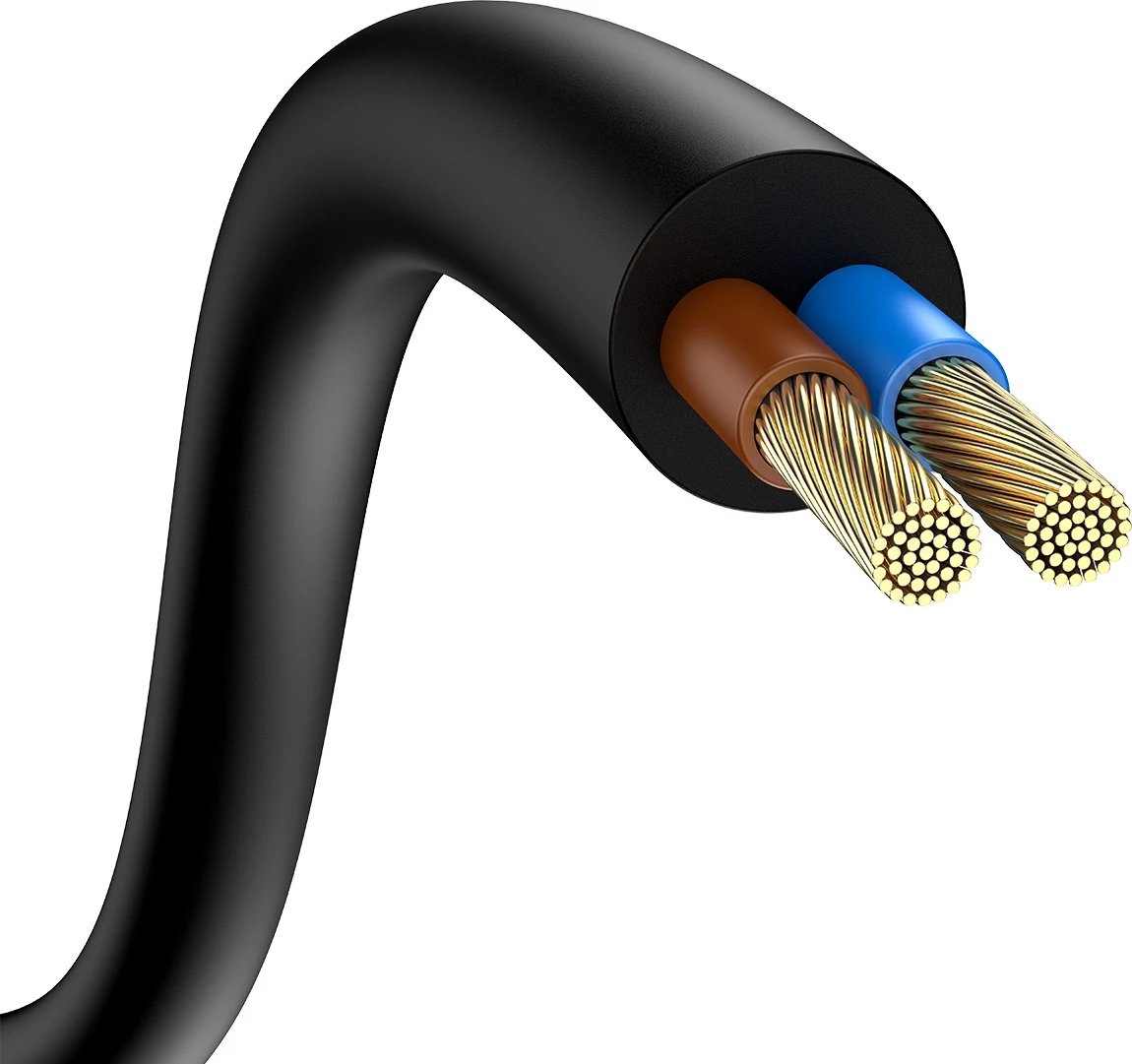 Karikues i shpejtë Baseus GaN3 Pro 65W, 2x USB Type-C, 2x USB, me kabllo USB-C 1m, Zi