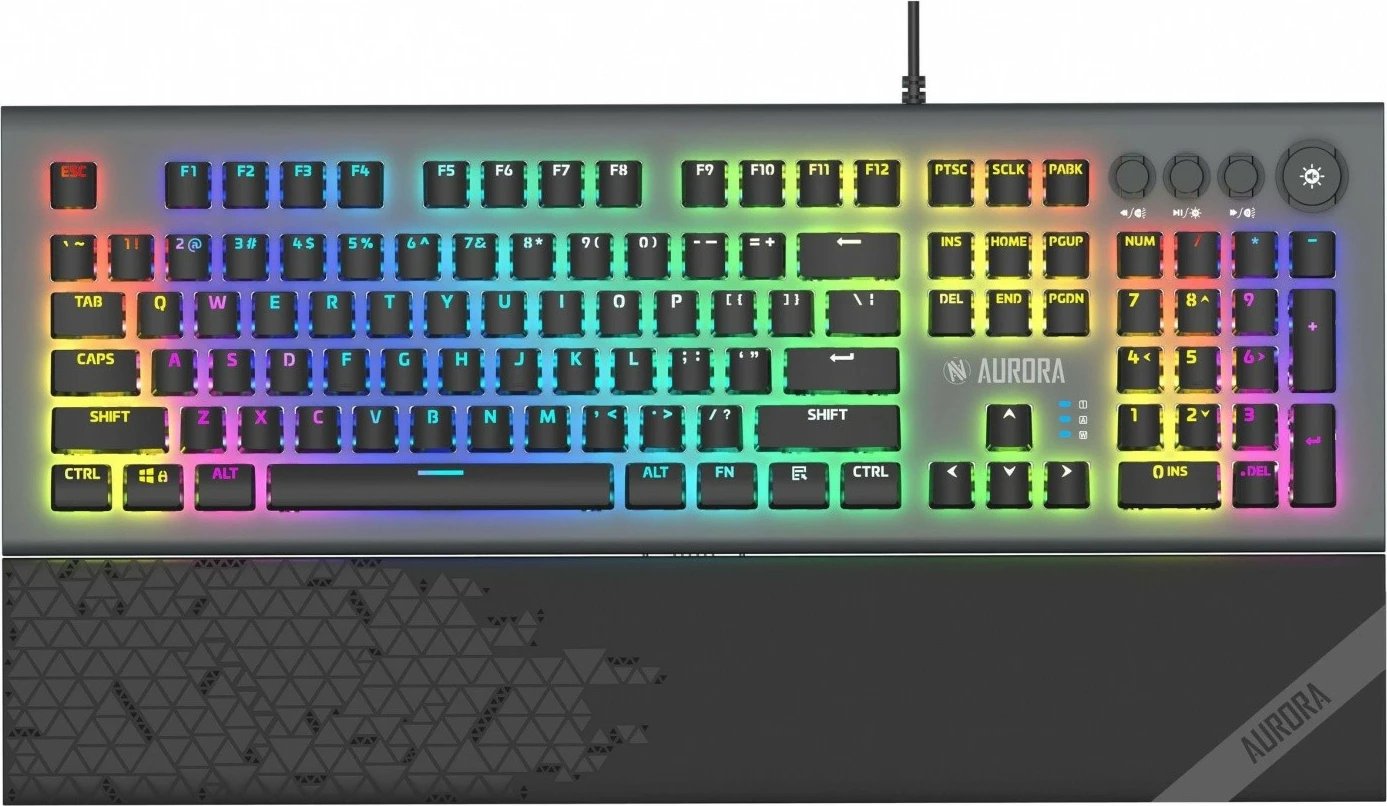 Tastierë mekanike gaming iBOX Aurora K-5, RGB, Wired, e zezë