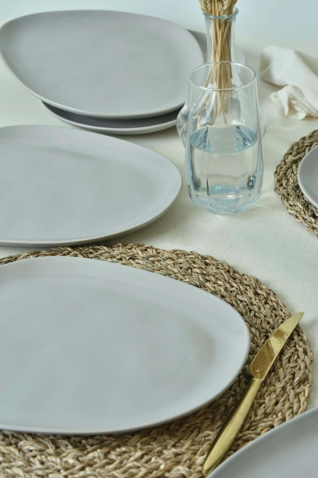 Set pjatash shërbimi (6 copë), ngjyrë gri mat, Hermia Concept, X000155010000000000000000