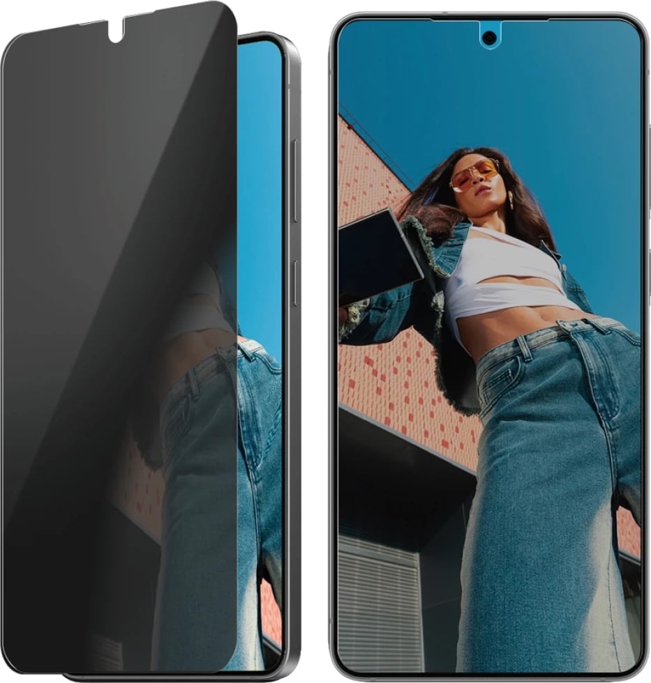 Xham mbrojtës PanzerGlass Ultra-Wide Fit Privacy për Samsung Galaxy S25 Edge, Transparent