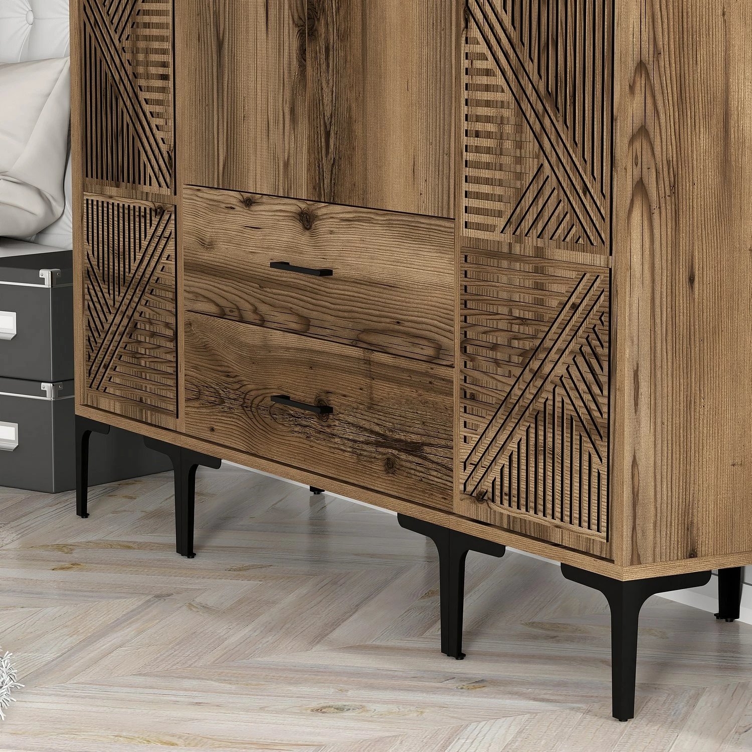 Dollap Hanah Home, Kumsal PTP, ngjyrë arre