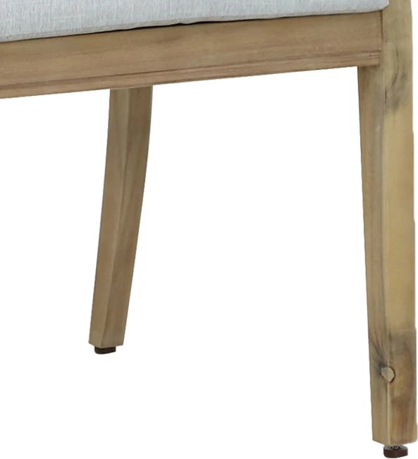 Karrige Bolen, dru akacie, pëlhurë bezhë, 59x63.2x89.9cm