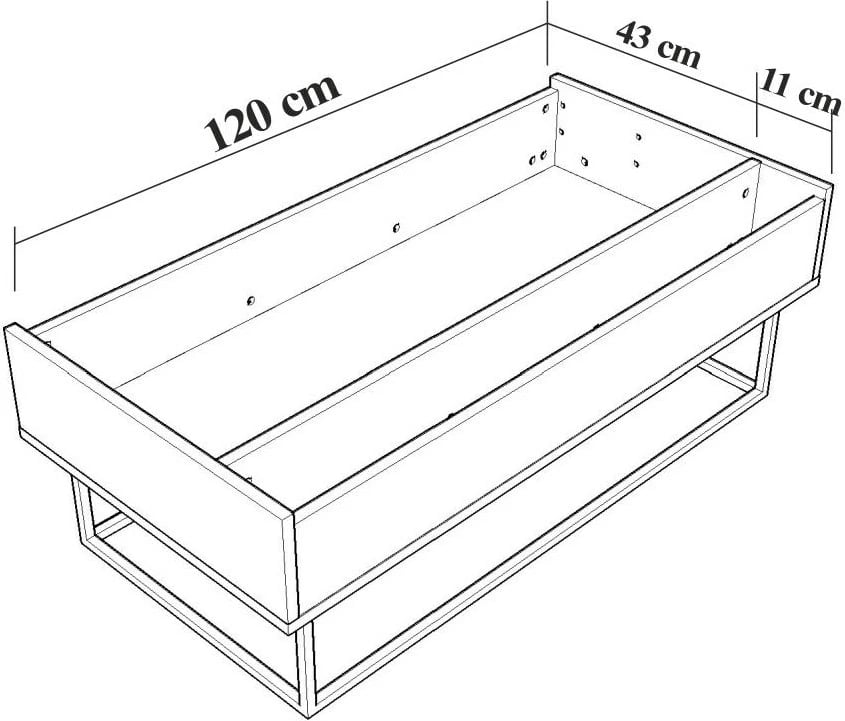Set mobiljesh për dhomë dite, Laxus Takım 10, ngjyrë arre dhe e zezë
