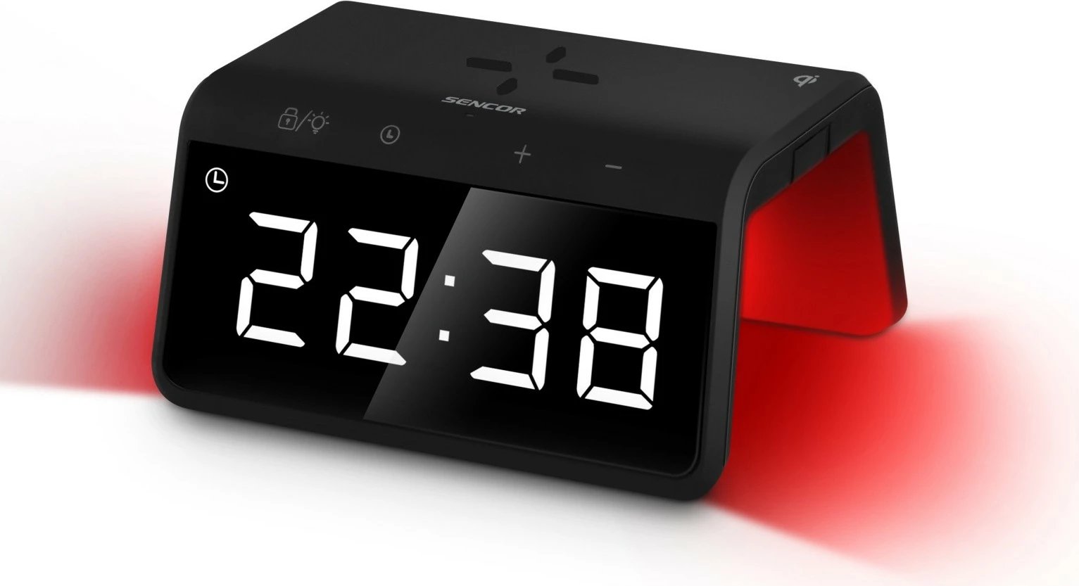 Orë dixhitale alarmi Sencor SDC 7900Qi me karikues wireless, E zezë Orë dixhitale alarmi Sencor SDC 7900Qi me karikues wireless, E zezë