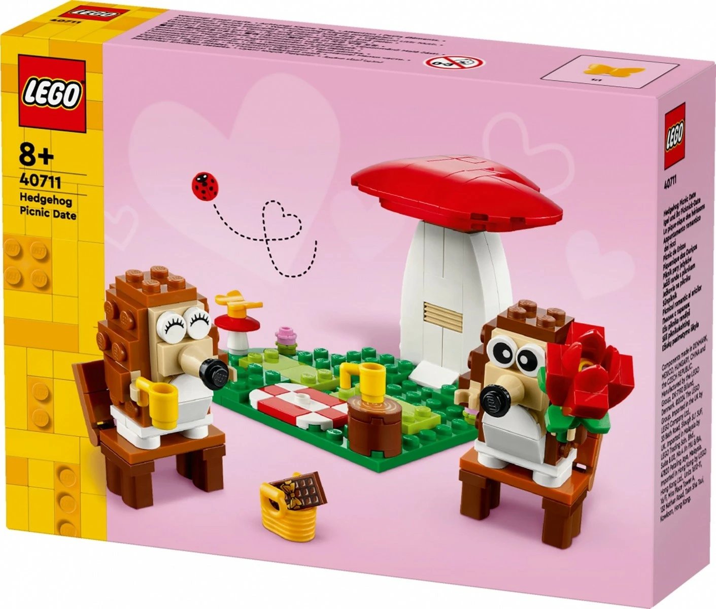 Set LEGO Picnic of Hedgehogs 40711, 166 pjesë, plastikë, për fëmijë, shumëngjyrësh
