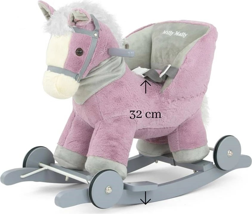 Kali lëkundës me melodi dhe rrota, Milly Mally Polly, për 12–36 muaj, deri 30 kg, lejla