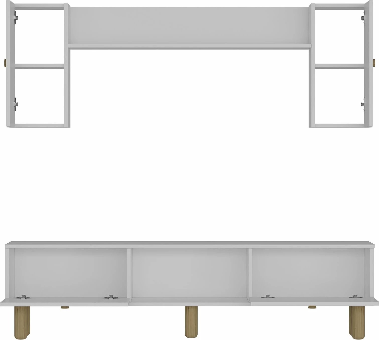 Njësi TV Skye Decor, ngjyrë e bardhë, Polen Bohem