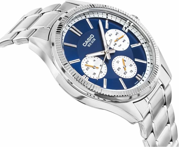 Orë dore për meshkuj CASIO, argjendtë