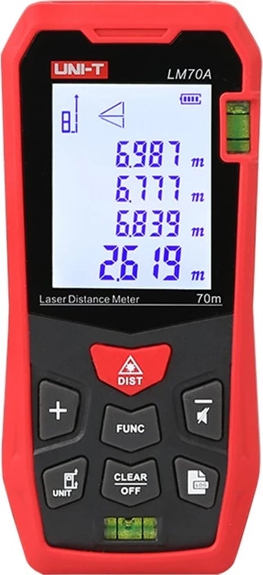 Matës distance UNI-T LM70A, 70m, i kuq