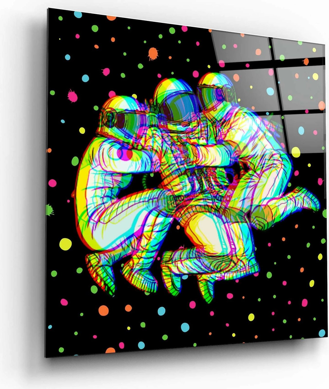 Pikturë dekorative prej xhami të temperuar, shumëngjyrëshe, Wallity, KRV-1001, 50x50cm