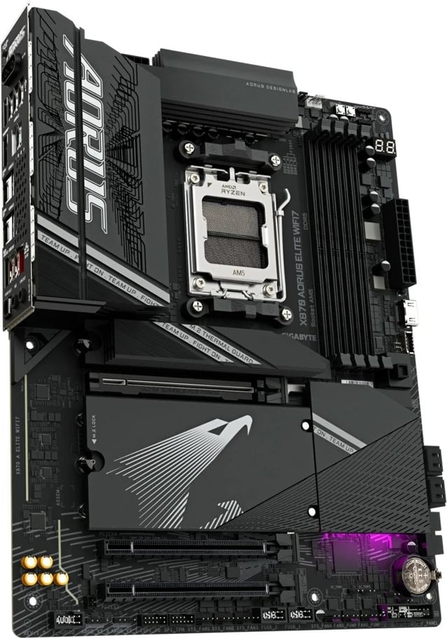 Pllakë amë Gigabyte X870 A ELITE WIFI7, Socket AM5, ATX, 4x DDR5, HDMI/USB-C, E zezë