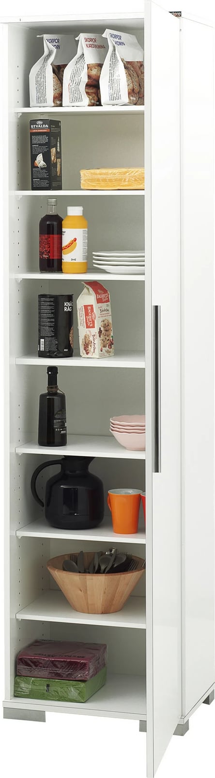 Dollap multifunksional, ngjyrë e bardhë, Hanah Home, Adr-408-Pp-1, 50x187x35 cm