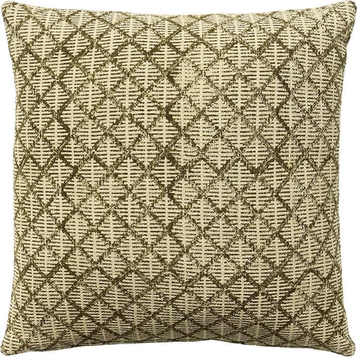 Jastëk dekorativ Calliste A, pambuk, ngjyrë ulliri-bezhë, 50x50cm