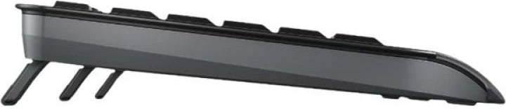 Set tastierë dhe Maus, Cherry, GENTIX DESKTOP JD-7000DE-2 (JD7000DE2), wireless 2.4 GHz, USB 2.0, tastierë me mbështetëse për pëllëmbë, DPI 1000/2000, e zezë, set