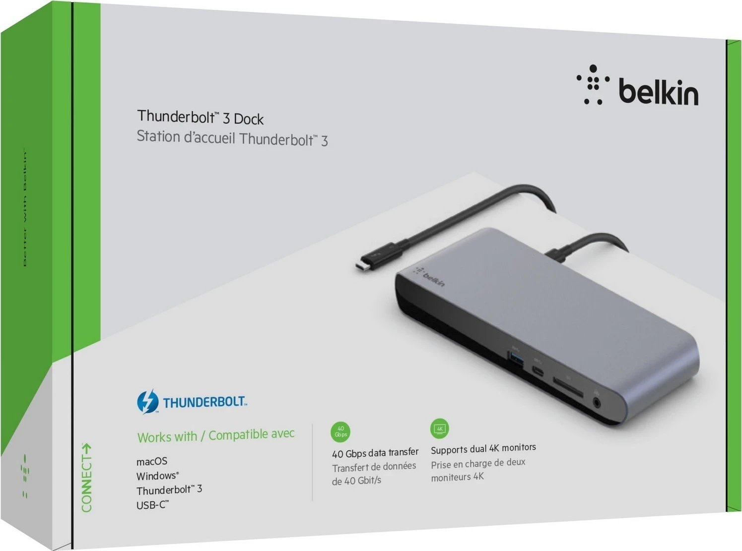 Docking station Belkin F4U097VF Thunderbolt 3 Pro 170W