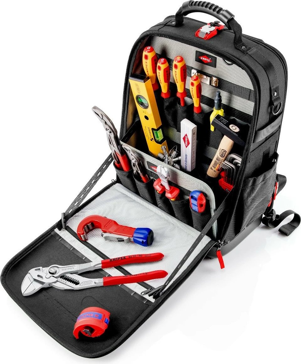 Çantë veglash Knipex Modul X18 Sanitaer, e zezë, me vegla të përfshira