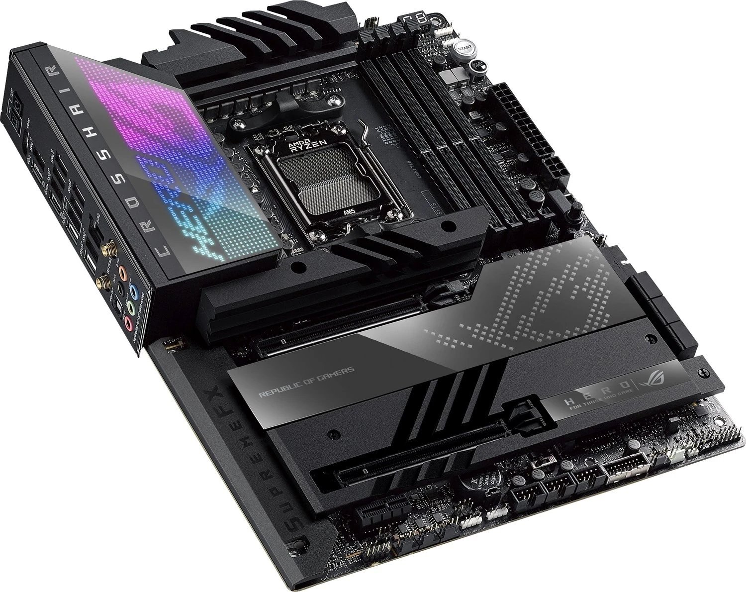 Pllakë amë Asus Rog Crosshair X670E Hero, DDR5, AMD X670 Pllakë amë Asus Rog Crosshair X670E Hero, DDR5, AMD X670