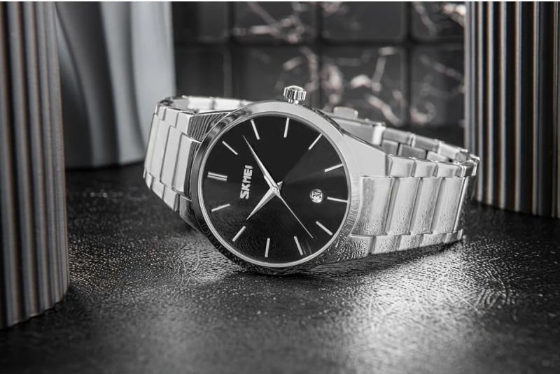 Orë dore për meshkuj Skmei, argjendtë