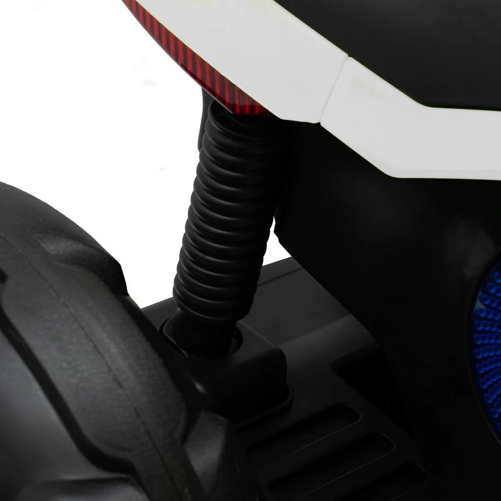 Motoçikletë elektrike për fëmijë, Baby Mix POLICE, 6V 7Ah, 2x24W, USB/MP3, LED, e bardhë