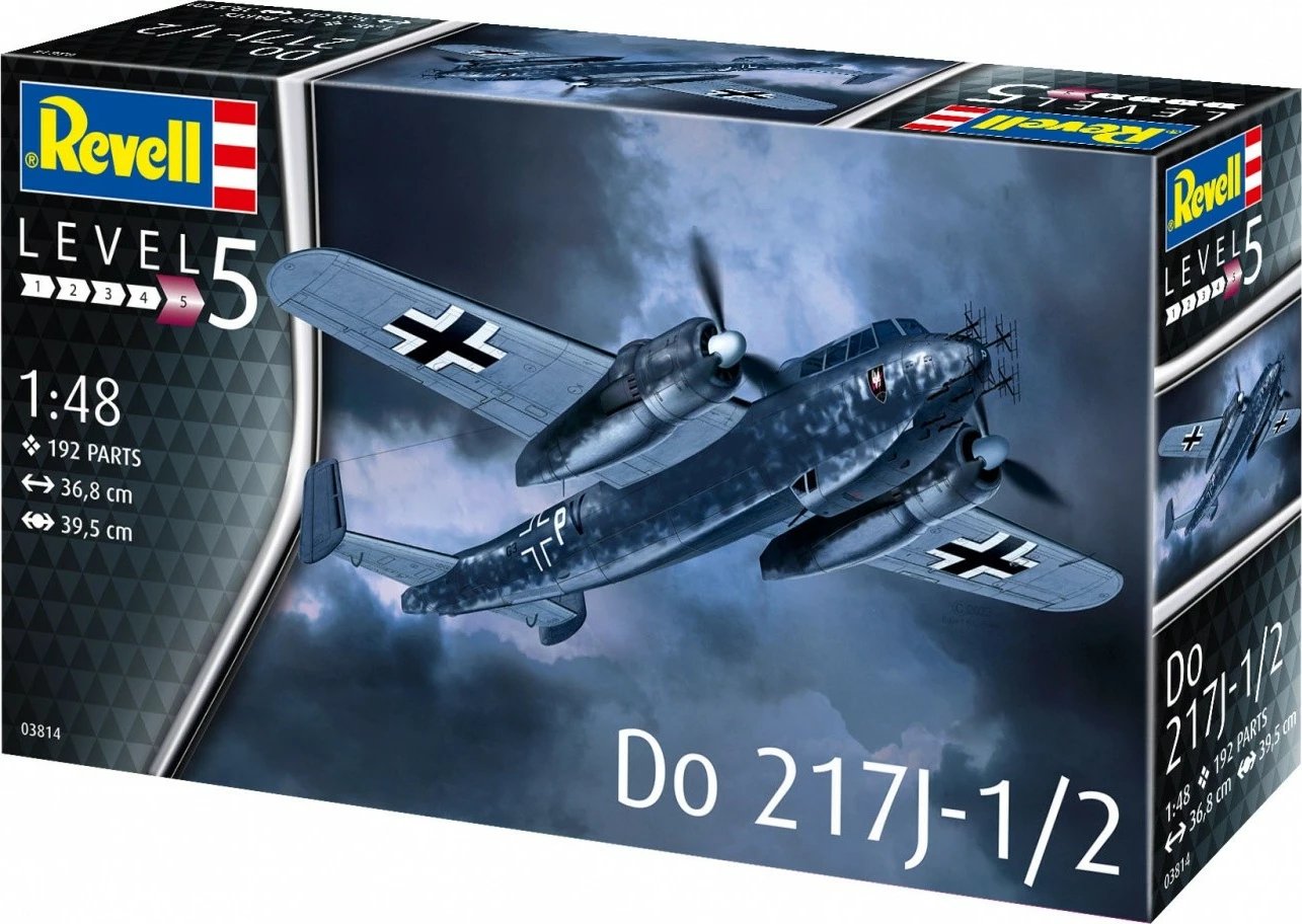 Model plastik avion Revell Do 217J-1/2, 1:48, 192 pjesë